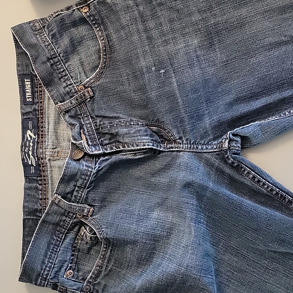 Mens seven jeans sz 32/32 dark blue denim